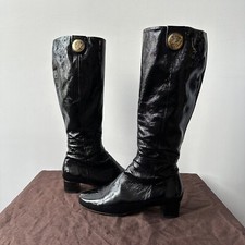 Gucci Damen Schwarz Lackleder