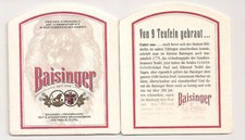 Baisinger Löwenbrauerei - Bierdeckel "Von 9 Teufeln gebraut..."