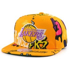 Mitchell & Ness NBA Sticker Pack Snapback Cap Los Angeles Lakers yellow