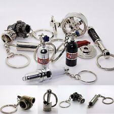 Luxus Schlüsselanhänger Gasflasche Metall Felge Hupe Anhänger Schlüssel Optik