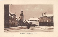AK Gerbstedt Marktplatz im Winter Postkarte vor 1945