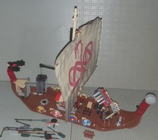 LEGO Vikings 7018 Wikinger-Schiff Midgardschlange OHNE Figuren & unvollständig !