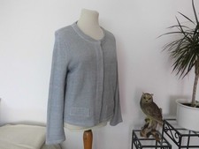 NEU !    Street One Jacke Weste langarm grau creme meliert Gr. 44 NP: 39,99 €