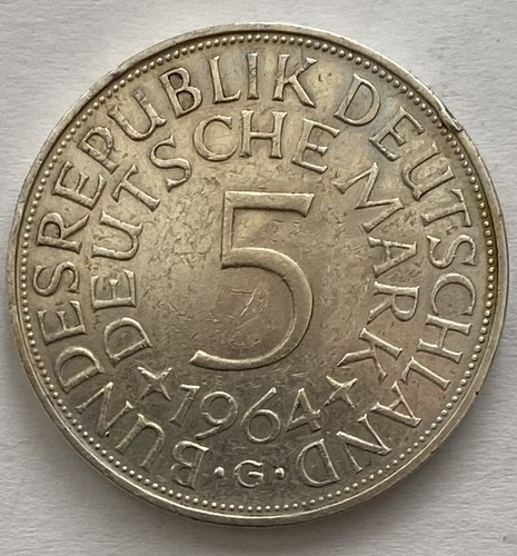 1964 silber kursmünze - 5, dm