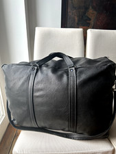 Reisetasche schwarz, Leder, Vintage - Groß !