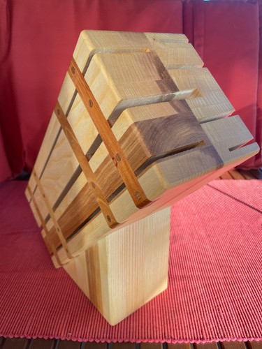 Messerblock aus massivholz - messerblock,