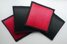 4 JAPANISCHE BODENKISSEN / YOGAKISSEN AUS IGUSA-GRAS (TATAMI) VON RADSPIELER