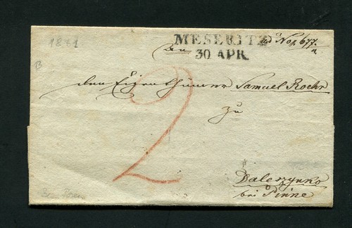 Preußen brief aus meseritz - preußen,