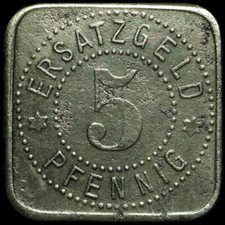 NOTGELD: 5 Pfennig 1918. Funck