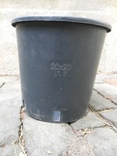Garten Umtopf Anzuchttöpfe 2 x 5l Container  sehr stabil Kunststoff schwarz 