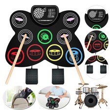 Schlagzeug Elektronisch Drum Set 9 Pads Aufrollbar Elektrisches Schlagzeug Pad