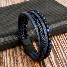 Herren Armband Braun Echtes