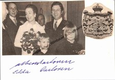 Original Autogramm Edda & Albert Darboven /// Autogramm Autograph signiert signe