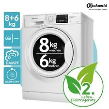 BAUKNECHT Waschtrockner Frontlader 8 kg WT AO 86 43 N RO_WTAO8643N_R