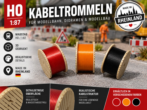 Kabeltrommel 87 - h0, 1:87