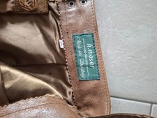 Trachtenlederhose lang,gr.44,Moser,neuw ,butterweich,braun mit Stickereien,top