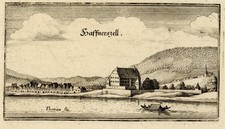 Merian Haffnerszell Obernzell Donau Schloss Marktkirche Kupferstich 1644