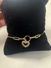 14k Gold Chain Charm Bracelet