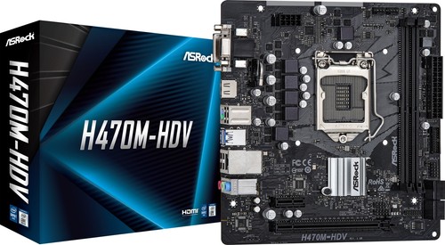 Asrock h470m hdv mainboard - h470m-hdv,