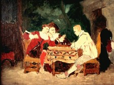 Seiler, Carl Wilhelm Anton, Ölzeichnung auf Malkarton