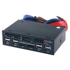 5,25  Media Dashboard mit USB 2.0/3.0 E-  Multi-Kartenleser für Desktop9892