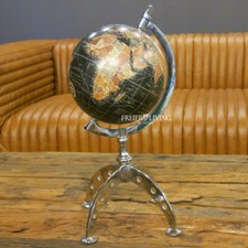 Deko Chrom Globus Art Deco