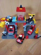 Lego Duplo - 5601 Feuerwehrstation mit Hubschrauber - gebraucht