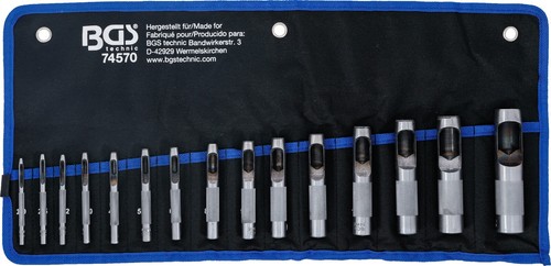 Bgs 15x locheisen mm satz - bgs,