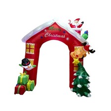 Aufblasbarer Weihnachtsbogen, lustige, wetterfeste, große Weihnachtsdekoration,