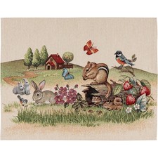 SANDNER Tiere Gobelin-Tischset