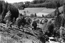 1576-Ansichtskarte Wurzbach Viadukt Bärenmühle Saalfeld-Blankenstein Thüringen