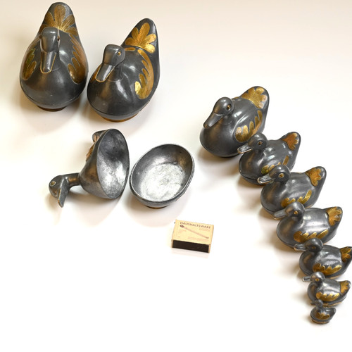 Zinn enten set teilig - set, –