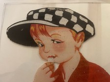 Glasschild Wrigley`s Junge