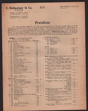 HALLE/SAALE, Preisliste 1929 für Kaffee, Tee, Reis, Gewürze, C. Hofmeister & Co.