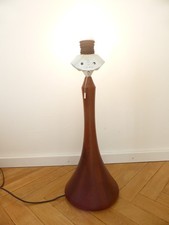 XXL TEAK Tischlampe table lamp DOMUS vintage Demmark 60s 70s