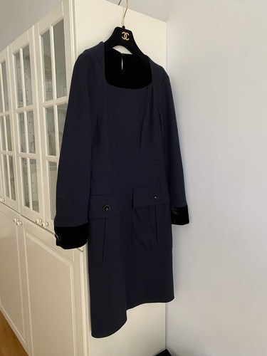 Chanel navy black - navy, kleid