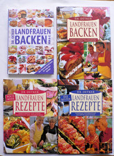 4 x DR. OETKER - LANDFRAUEN BACKEN A-Z, DIE BESTEN-, NOCH MEHR LANDRAUEN REZEPTE