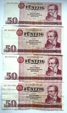 DDR 50 Mark Schein Geldschein