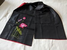 Tischdecke Läufer Handarbeit Brokat asiatisch Stickerei Seide Lotusblumen