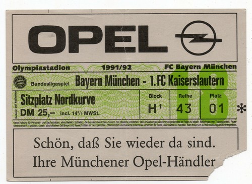 Ticket bayern münchen 1 - münchen,