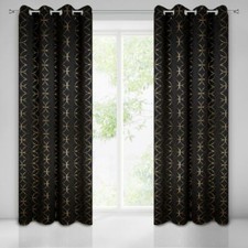 Vorhänge mit Muster Gold