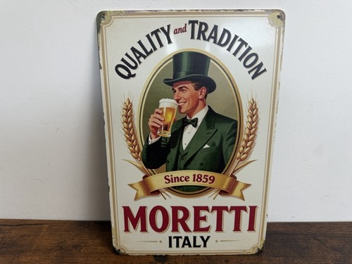 Birra moretti blechschild - moretti,