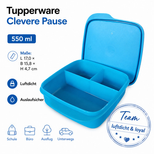 Tupperware eco pausen box 550 - eco+, pausen-box