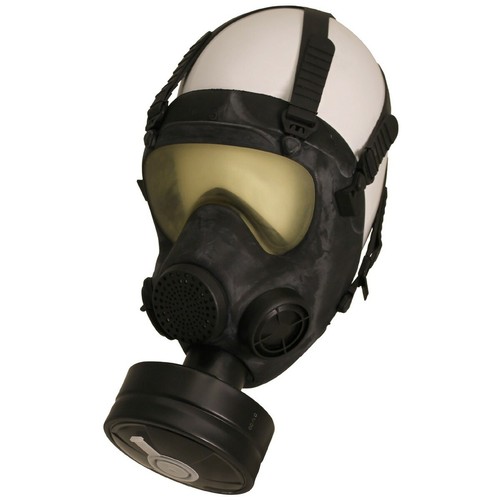 Schutzmaske mp5 schwarz - schwarz, mit