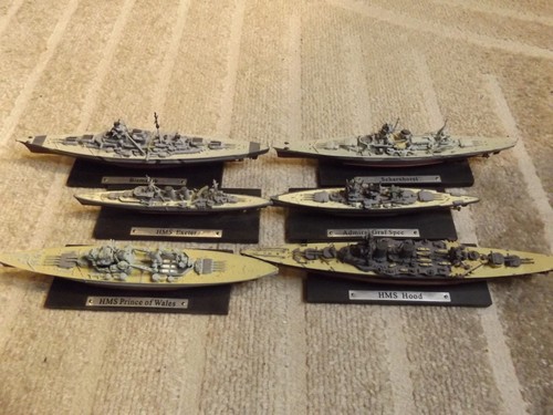 Wow 6 kriegsschiffsmodelle - wow!!,