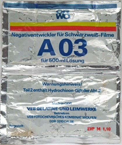 Orwo negativentwickler - orwo,