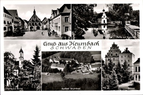 Krumbach schwaben - ak,