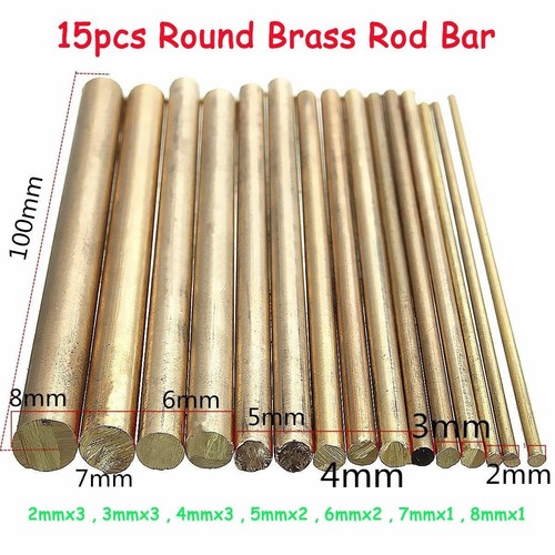 2mm 8mm brass rod bar - brass,