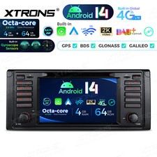 7" Android 14 Autoradio 4G+64GB 8-Kern 4G DSP GPS Gyroscope Navi Für BMW E39 M5