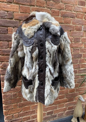 Kaninchenfell vintage 70er - kaninchenfell,